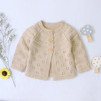 2021 spring Winter Kids Boys Girls Sweaters wholesale Solid Cotton Sweater - PrettyKid