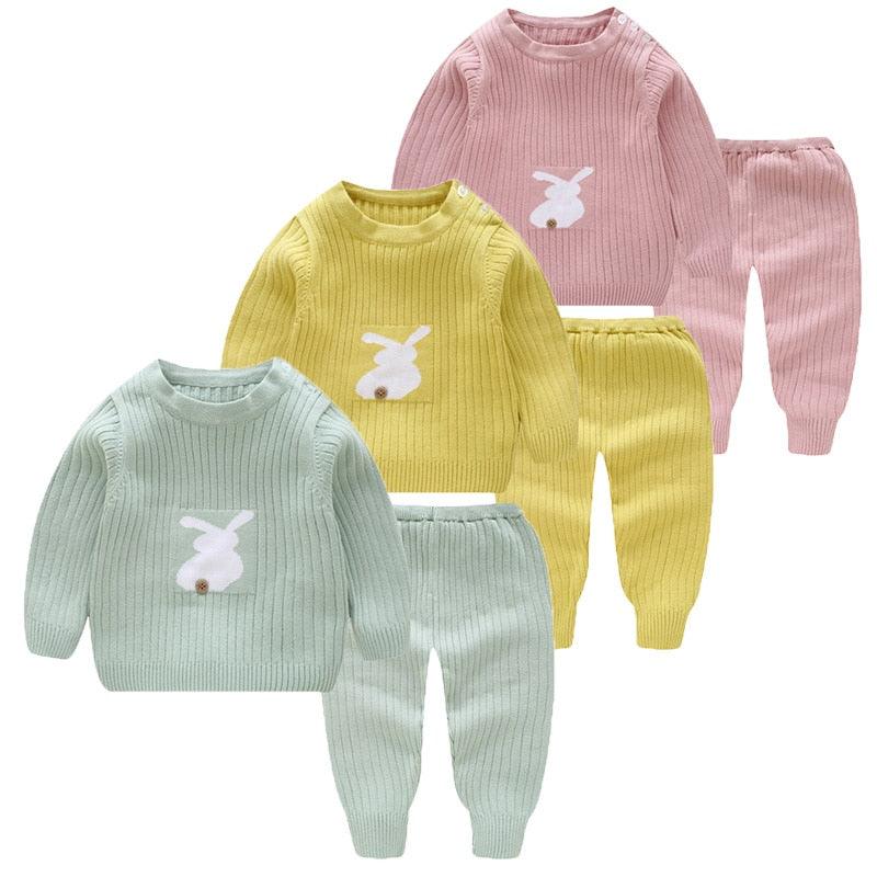 Trendy Winter Infant Boys Girls Sweaters Suit Boutique Knitted Baby Sets Wholesale - PrettyKid