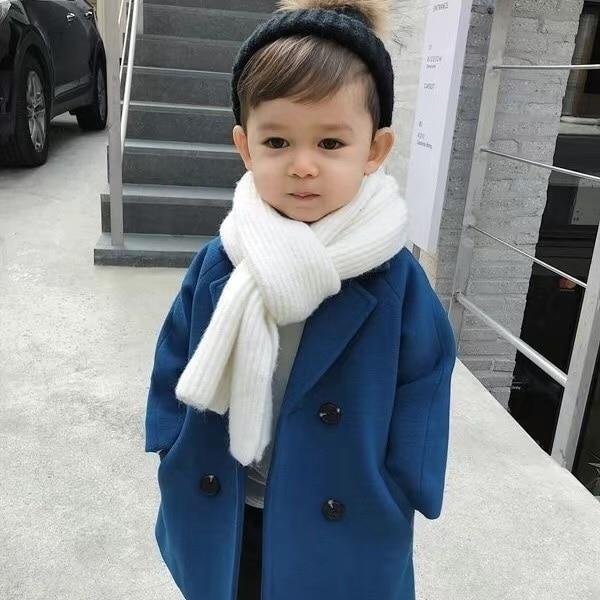 Jackets Boys girls Woolen Baby Boy Trench Coat Lapel Kids Coats Wool Coat Spring Overcoat Supplier - PrettyKid
