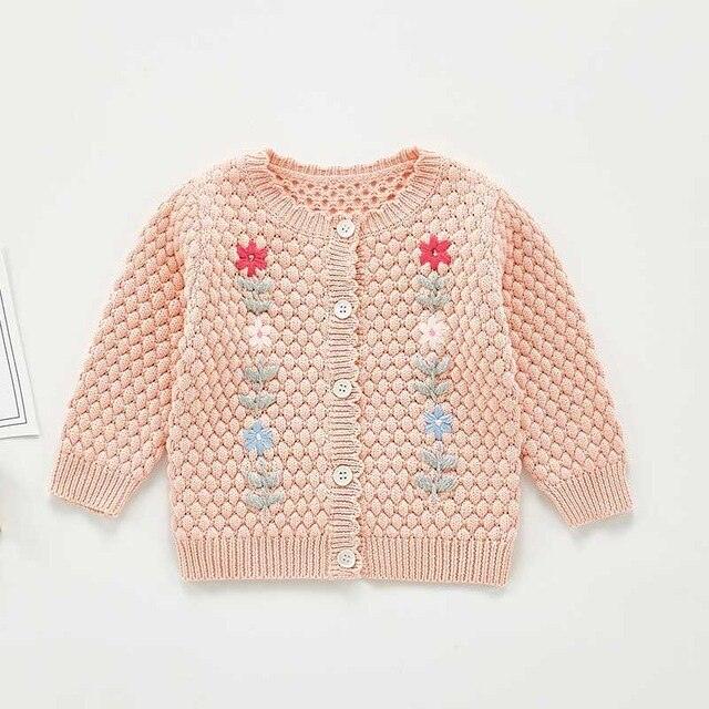 wholesale Baby girls Sweater trendy Jacket Baby Sweater Coat spring Winter Sweaters in bulk - PrettyKid