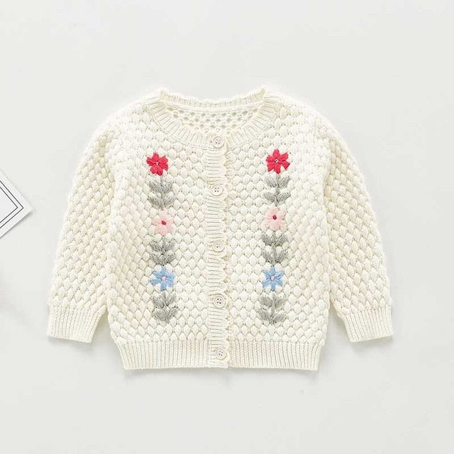 wholesale Baby girls Sweater trendy Jacket Baby Sweater Coat spring Winter Sweaters in bulk - PrettyKid
