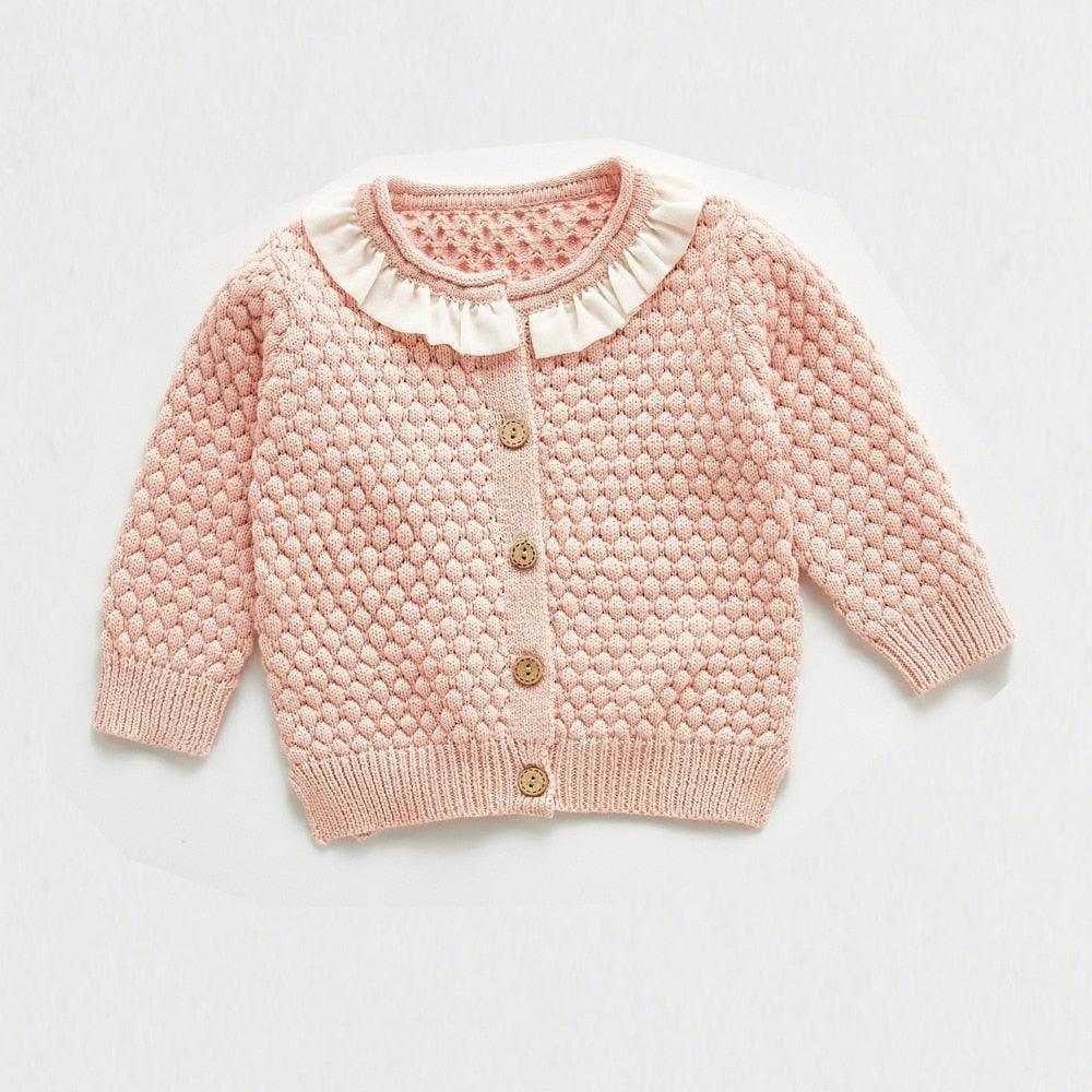 wholesale Baby girls Sweater trendy Jacket Baby Sweater Coat spring Winter Sweaters in bulk - PrettyKid