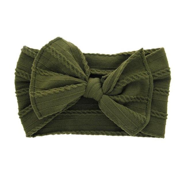 Baby Headband Nylon Elastic Hemp Bow Pattern Bowknot Retro Cute Boy Girls Headband Vendor - PrettyKid