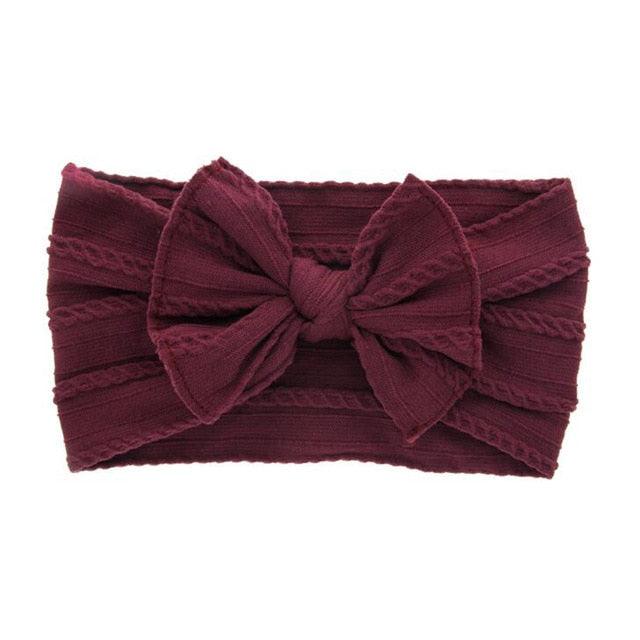 Baby Headband Nylon Elastic Hemp Bow Pattern Bowknot Retro Cute Boy Girls Headband Vendor - PrettyKid