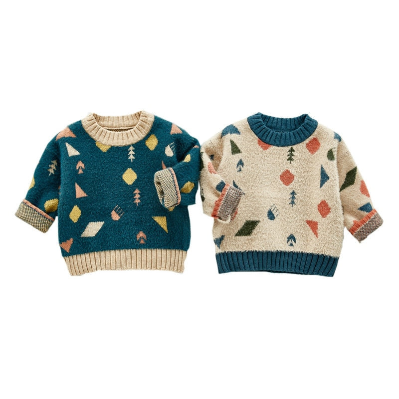 Boys and Girls Sweater Winter Western Style Sweater Baby Wear sweater Wholesale - PrettyKid