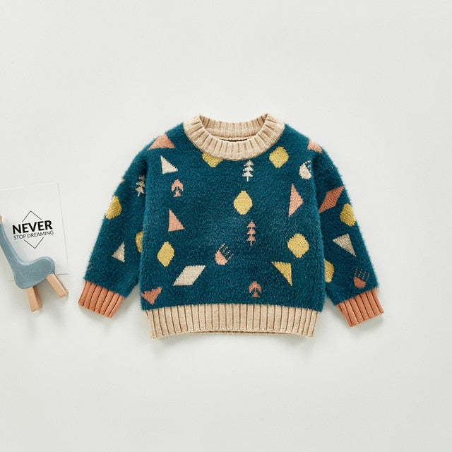 Boys and Girls Sweater Winter Western Style Sweater Baby Wear sweater Wholesale - PrettyKid