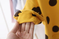 spring Winter Children Kids Baby Girls Print Dot Sweatshirts Supplier - PrettyKid