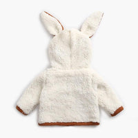 Infant Baby Girls Winter Jacket Children Rabbit Ear Fleece For Boy Warm Knitted Sweater Kids Coat Wholesale - PrettyKid