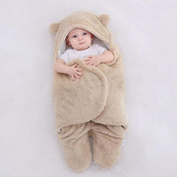 Baby Sleeping Bag Fluffy Fleece Newborn Receiving Blanket Infant Boys Girls Nursery Wrap Swaddle Supplier - PrettyKid