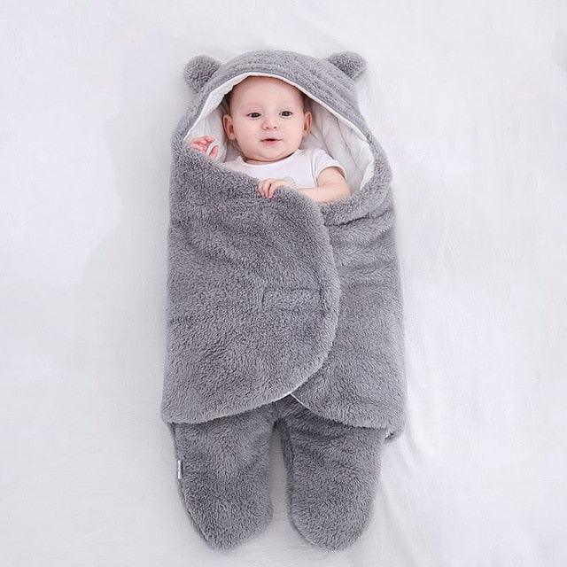 Baby Sleeping Bag Fluffy Fleece Newborn Receiving Blanket Infant Boys Girls Nursery Wrap Swaddle Supplier - PrettyKid