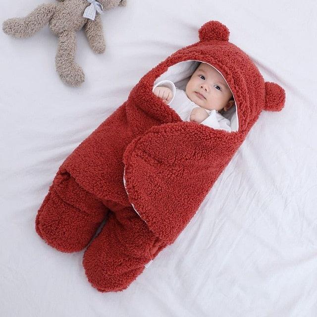 Baby Sleeping Bag Fluffy Fleece Newborn Receiving Blanket Infant Boys Girls Nursery Wrap Swaddle Supplier - PrettyKid