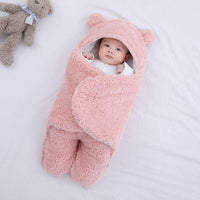 Baby Sleeping Bag Fluffy Fleece Newborn Receiving Blanket Infant Boys Girls Nursery Wrap Swaddle Supplier - PrettyKid