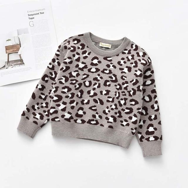 Baby Girls Boy New Fashion Leopard Print Girl Boy Sweater Wholesale - PrettyKid