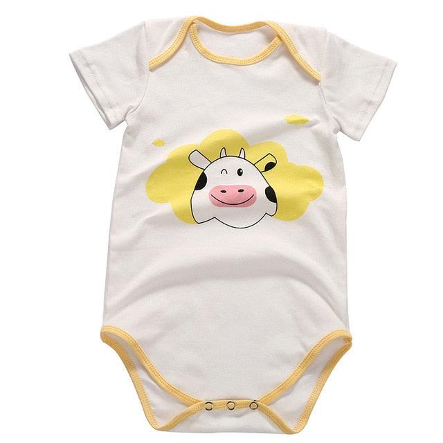2021 Good Quality Cotton Babys Romper Short Sleeve Baby Cute Clothing Unisex Babys Clothes Girl Boy Jumpsuits wholesale - PrettyKid