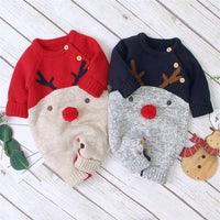 2021 new Baby Boys Rompers knitwear Infantil Jumpsuits Toddler Girls Children Warm Wool Clothes Distributor - PrettyKid