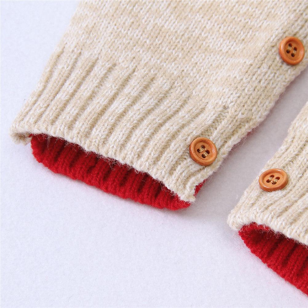 2021 new Baby Boys Rompers knitwear Infantil Jumpsuits Toddler Girls Children Warm Wool Clothes Distributor - PrettyKid