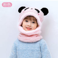 2021 Winter Children Cute Hat Fleece Kids Caps Cartoon Hat For Girls Boys Scarf Thicken Cap Newborn Baby Manufactuer - PrettyKid