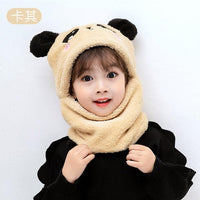 2021 Winter Children Cute Hat Fleece Kids Caps Cartoon Hat For Girls Boys Scarf Thicken Cap Newborn Baby Manufactuer - PrettyKid