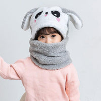 2021 Winter Children Cute Hat Fleece Kids Caps Cartoon Hat For Girls Boys Scarf Thicken Cap Newborn Baby Manufactuer - PrettyKid