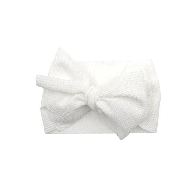 Newborn Headband Big Bow Cute Solid Stretch Turban Knot Head Wear Manufactuer - PrettyKid