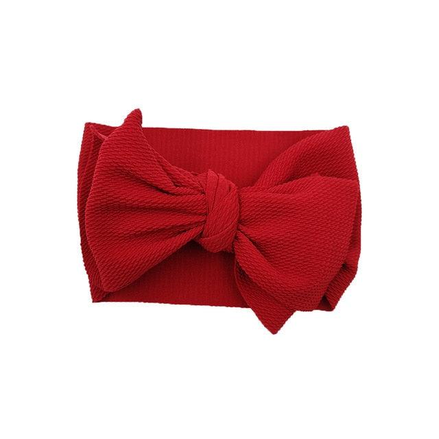 Newborn Headband Big Bow Cute Solid Stretch Turban Knot Head Wear Manufactuer - PrettyKid