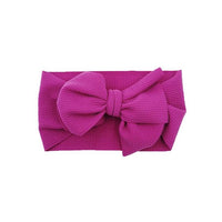 Newborn Headband Big Bow Cute Solid Stretch Turban Knot Head Wear Manufactuer - PrettyKid