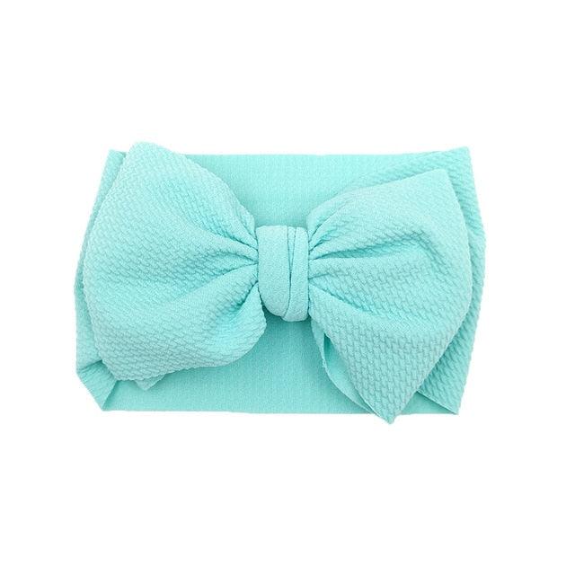 Newborn Headband Big Bow Cute Solid Stretch Turban Knot Head Wear Manufactuer - PrettyKid