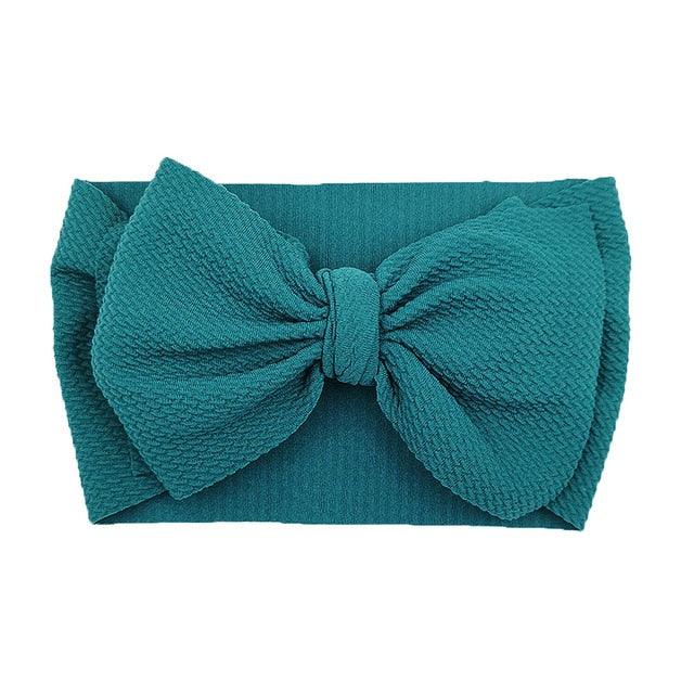 Newborn Headband Big Bow Cute Solid Stretch Turban Knot Head Wear Manufactuer - PrettyKid