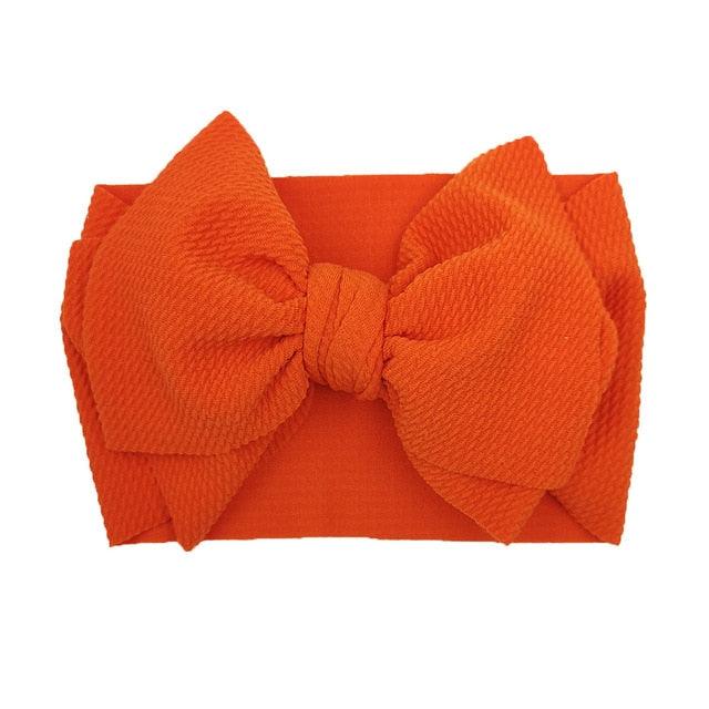 Newborn Headband Big Bow Cute Solid Stretch Turban Knot Head Wear Manufactuer - PrettyKid