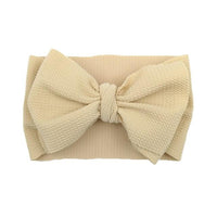 Newborn Headband Big Bow Cute Solid Stretch Turban Knot Head Wear Manufactuer - PrettyKid