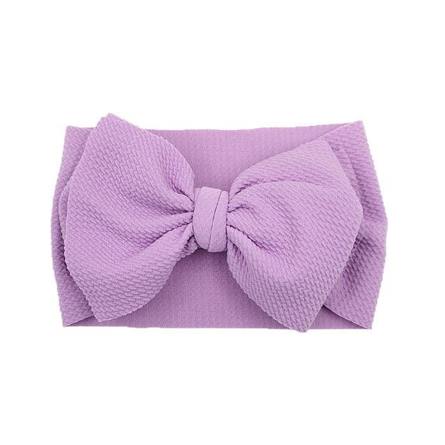 Newborn Headband Big Bow Cute Solid Stretch Turban Knot Head Wear Manufactuer - PrettyKid