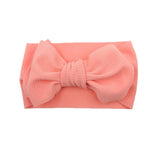 Newborn Headband Big Bow Cute Solid Stretch Turban Knot Head Wear Manufactuer - PrettyKid