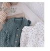 wholesale Ruffles V Necek Girls Sweater 2021 spring Winter Baby Girls Cardigan Sweaters Chidlren Outwear Coat supplier - PrettyKid