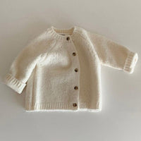 2021 New Baby Boys Girls Coat Baby Sweater Toddler Knit Cardigans Wholesale Cotton Baby Tops - PrettyKid