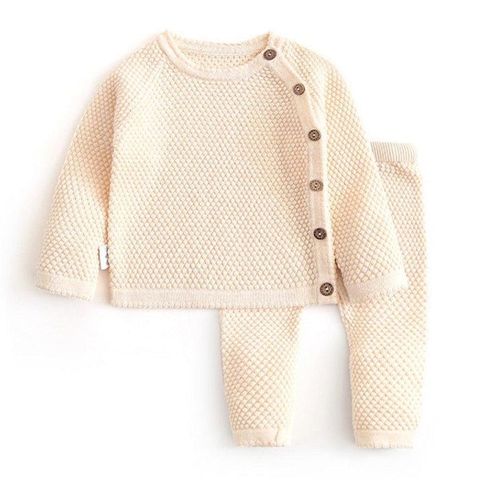 Clothing 2021 Kids Newborn Clothes Knitting Outfits 2pcs Set For Baby Girls 1 2 3 Years Wholesale - PrettyKid