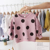 spring Winter Children Kids Baby Girls Print Dot Sweatshirts Supplier - PrettyKid