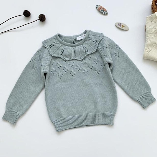 2021 wholesale new arrival Kids Girls Long Sleeve Sweater spring Winter Baby Clothing 1-7Yrs vendor - PrettyKid