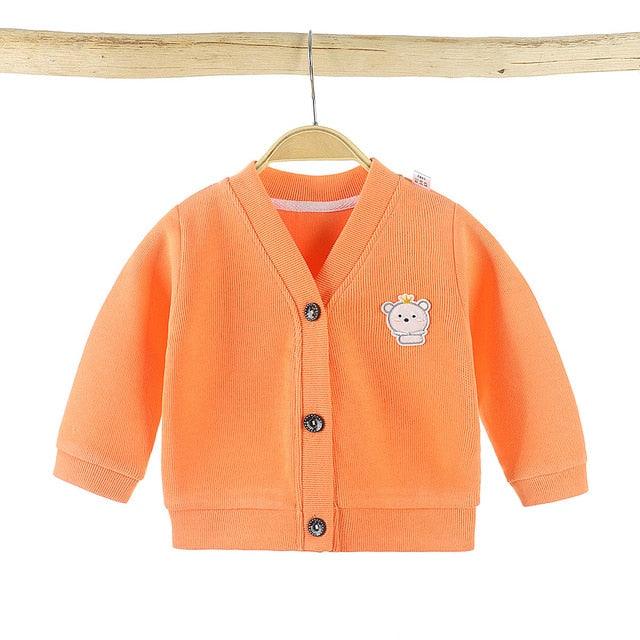 Fashion Baby Knitwear Cardigan Jacket Long Sleeved Cartoon Jacket Boys Knitted Sweater Wholesale - PrettyKid