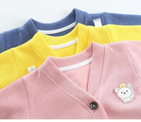 Fashion Baby Knitwear Cardigan Jacket Long Sleeved Cartoon Jacket Boys Knitted Sweater Wholesale - PrettyKid