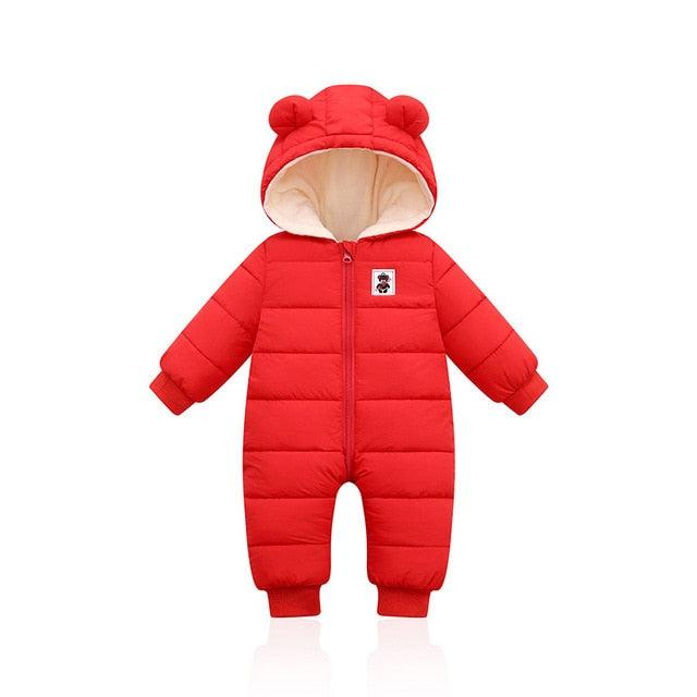 2021 Stylish Winter Infant Baby Clothing New Baby Boys Cotton Jumpsuit Girls Long-sleeved Hoodie Romper Supplier - PrettyKid