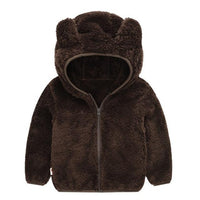 Trendy Cute Baby ear coat winter fleece kids baby sweater hoodie jacket baby Wholesale - PrettyKid