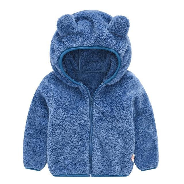 Trendy Cute Baby ear coat winter fleece kids baby sweater hoodie jacket baby Wholesale - PrettyKid