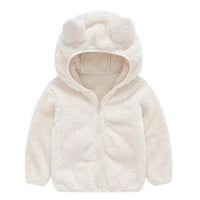 Trendy Cute Baby ear coat winter fleece kids baby sweater hoodie jacket baby Wholesale - PrettyKid