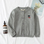 Baby Boys Girls spring Cotton Sweater Top Bear Knitted Cardigan wholesale - PrettyKid