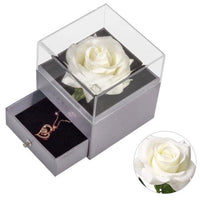 Eternal Rose with 100 Languages I Love You Necklace Love Box - PrettyKid