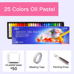 12/25/50Pcs Professional Painting Colors Crayon Graffiti Soft Oil Pastel Drawing Pen for Artist School Stationery Supplies Gifts - PrettyKid