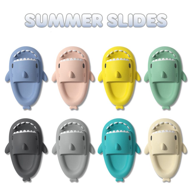 Summer Cute Shark Slides - PrettyKid