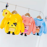 Girls Cute Cartoon Animal Long Sleeve Jackets - PrettyKid